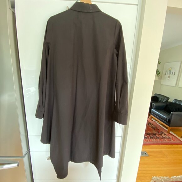 Alembika black long A-line shirt tunic sz 1 long lagenlook - Picture 3 of 8